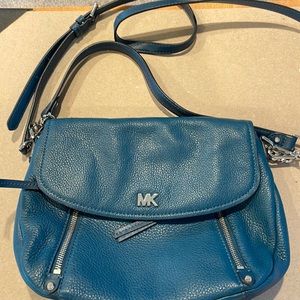 Michael Kors Bedford Legacy Medium Leather Shoulder Bag Cobalt